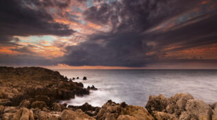 Sun is rising on Cap d’Antibes